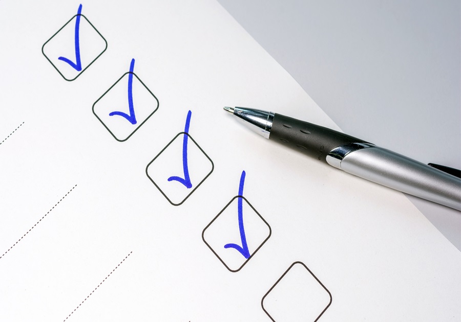 Checklist tick boxes business ready for sale